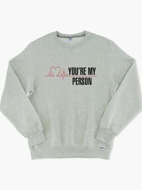 Grey's Anatomy You're My Person Ash Grey Crewneck Port And Company